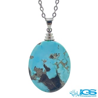 گردنبند فیروزه نیشابور بدون زنجیر