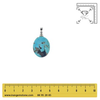 گردنبند فیروزه نیشابور بدون زنجیر