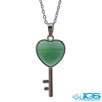 گردنبند آونتورین سبز  کلید بدون زنجیر