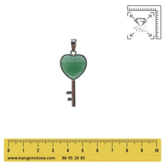گردنبند آونتورین سبز  کلید بدون زنجیر
