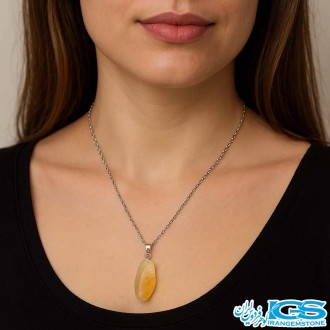 گردنبند سیترین راف تامبل بدون زنجیر