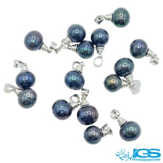 گردنبند مروارید سیاه طبیعی