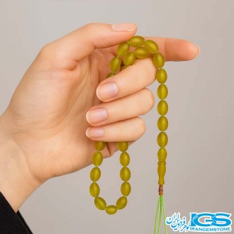 تسبیح شاه مقصود اصل زرد افغانی 33 تایی