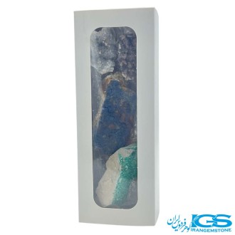 پک سه عددی سنگ های کوارتزدودی و آزوریت و کریزوکولا