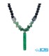 گردنبند یشم سبز و اونیکس