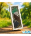پک ۴ عددی سنگ خام کوارتز دودی، آزوریت، فیروزه و باریت (کلکسیونی و طبیعی)