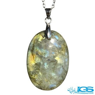 گردنبند لابرادوریت بدون زنجیر