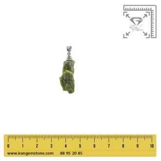 گردنبند سنگ تورمالین سبز بدون زنجیر