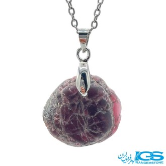 گردنبند گارنت لعل  بدون زنجیر