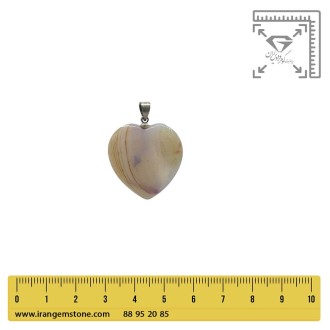 گردنبند عقیق سفید تراش طرح کلاسیک