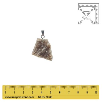 گردنبند سنگ کریستال کوارتز راف بدون زنجیر