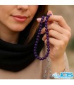 تسبیح سنگ آمیتیست 33 تایی