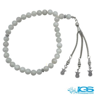 تسبیح سنگ مون استون  رنگین کمان