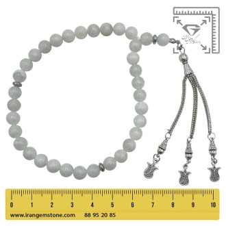 تسبیح سنگ مون استون  رنگین کمان