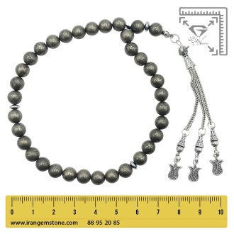 تسبیح سنگ پیریت 33 تایی