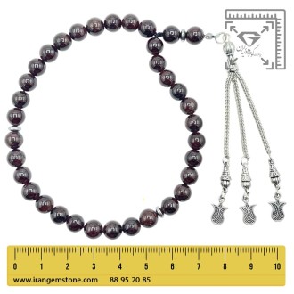 تسبیح گارنت لعل سرخ 33 تایی