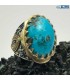 آویز بافت احیا شده فیروزه طبیعی کرمان TURQUOISE