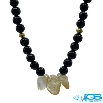 گردنبند سیترین و اونیکس