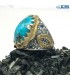 آویز بافت احیا شده فیروزه طبیعی کرمان TURQUOISE