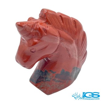 مجسمه جاسپر قرمز تراش اسب