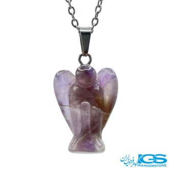 گردنبند آمیتیست فرشته  بدون زنجیر