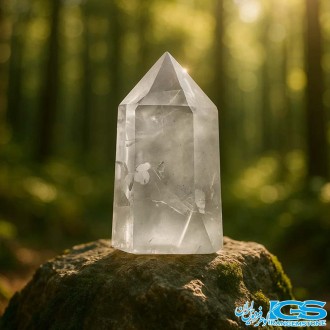منشور سنگ کریستال کوارتز شفاف – ارتعاشات پاکی و آگاهی