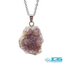 گردنبند سنگ آمیتیست راف بدون زنجیر