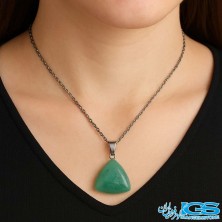 گردنبند آونتورین سبز بدون زنجیر