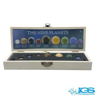 پک نه سیاره | مجموعه ۹ گوی سنگی طبیعی با خواص انرژی‌درمانی