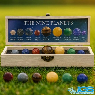 پک نه سیاره | مجموعه ۹ گوی سنگی طبیعی با خواص انرژی‌درمانی