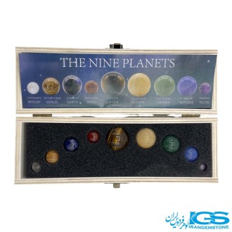 پک نه سیاره | مجموعه ۹ گوی سنگی طبیعی با خواص انرژی‌درمانی