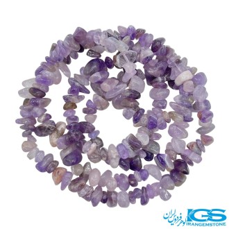 گردنبند سنگ آمیتیست راف – نماد آرامش و محافظت