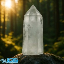 منشور سنگ کریستال کوارتز شفاف – ارتعاشات پاکی و آگاهی
