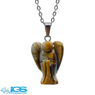 گردنبند سنگ چشم ببر طرح اشک (بدون زنجیر) – نماد قدرت و تمرکز