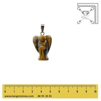 گردنبند سنگ چشم ببر طرح اشک (بدون زنجیر) – نماد قدرت و تمرکز