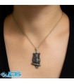 گردنبند سنگ حدید (هماتیت) طرح جغد | نماد خرد و محافظت انرژی