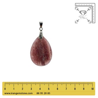 گردنبند سنگ کریستال چری کوارتز بدون زنجیر