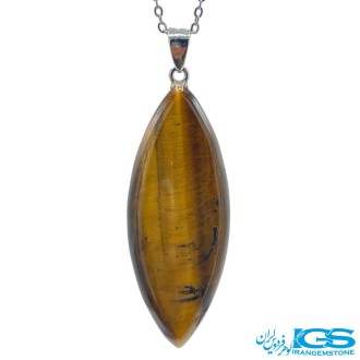 گردنبند سنگ چشم ببر (بدون زنجیر)