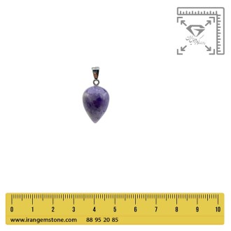 گردنبند سنگ آمیتیست طرح اشک– نماد آرامش و محافظت