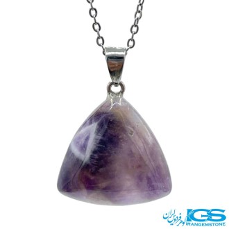 گردنبند سنگ آمیتیست طرح – نماد آرامش و محافظت