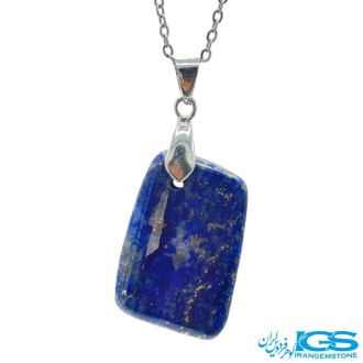 گردنبند لاجورد اصل بدون رنجیر | سنگی آرامش‌بخش