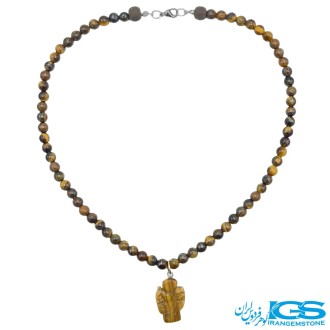 گردنبند سنگ چشم ببر (بدون زنجیر)