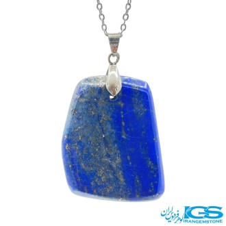 گردنبند لاجورد اصل بدون رنجیر | سنگی آرامش‌بخش