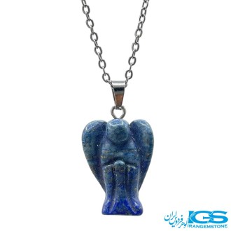 گردنبند لاجورد اصل بدون رنجیر | سنگی آرامش‌بخش