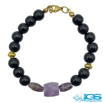 دستبند آمیتیست و اونیکس