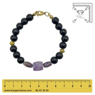 دستبند آمیتیست و اونیکس