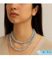 گردنبند آکوامارین ریسه - ضد استرس و اضطراب