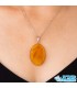گردنبند عقیق کارنلین نارنجی اصل (بدون زنجیر) | انرژیبخش