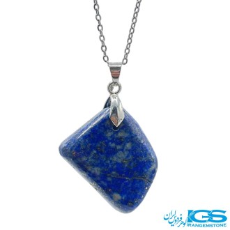 گردنبند لاجورد اصل بدون رنجیر | سنگی آرامش‌بخش