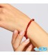 دستبند یاقوت سرخ جواهری و عقیق کارنلین